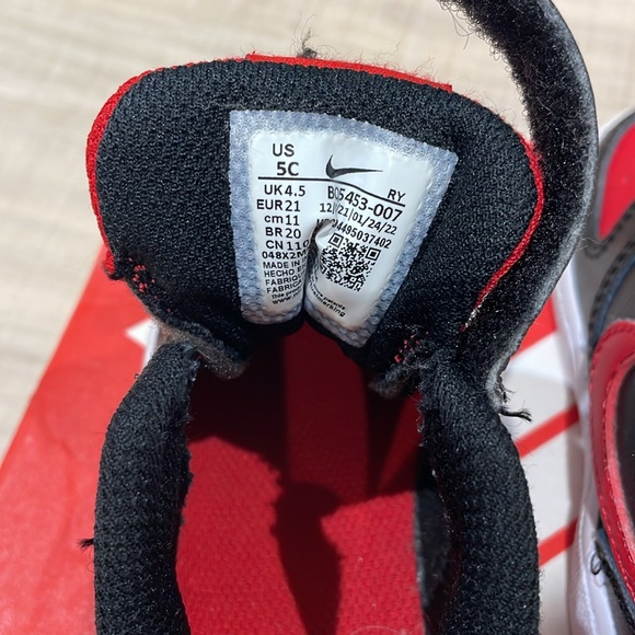 ✨LIKE NEW✨NIKE 5C COURT BOROUGH LOW 2 - black, red and white shoes - Picture 7 of 9